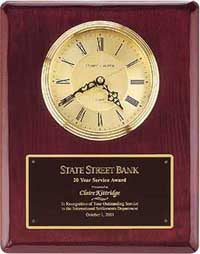 Rosewood Stained Piano-Finish Vertical Wall Clock [TDC68]