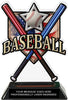 Baseball Homeplate Colorix Acrylic Trophy- 7 inch Aluminum Bats [TACR7-HP-BSA-Q]