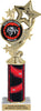 Four-Star Color Custom Insert Trophy w/ Column - 10.5 inch [TXi10-C49]