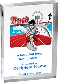 Track Vibrix Acrylic Award [ACB57V-TK]