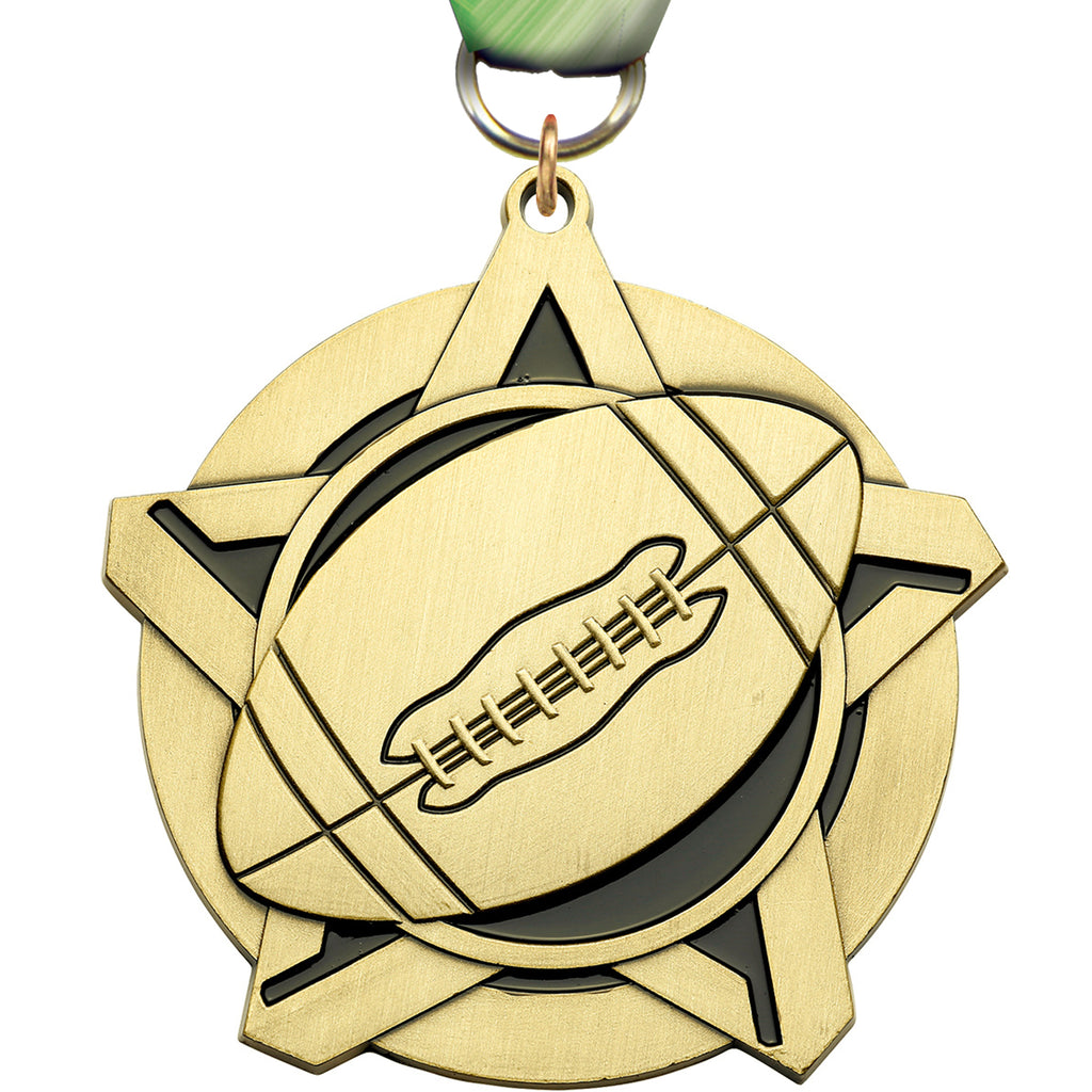 2.25" Football Dynastar Medal [MPDSTR-FB]