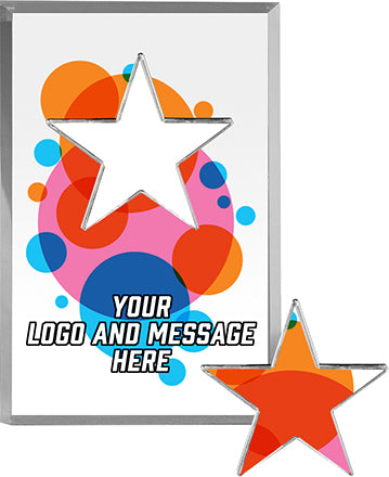 Custom Removable Star Acrylic Award [ARESTR35-FC]