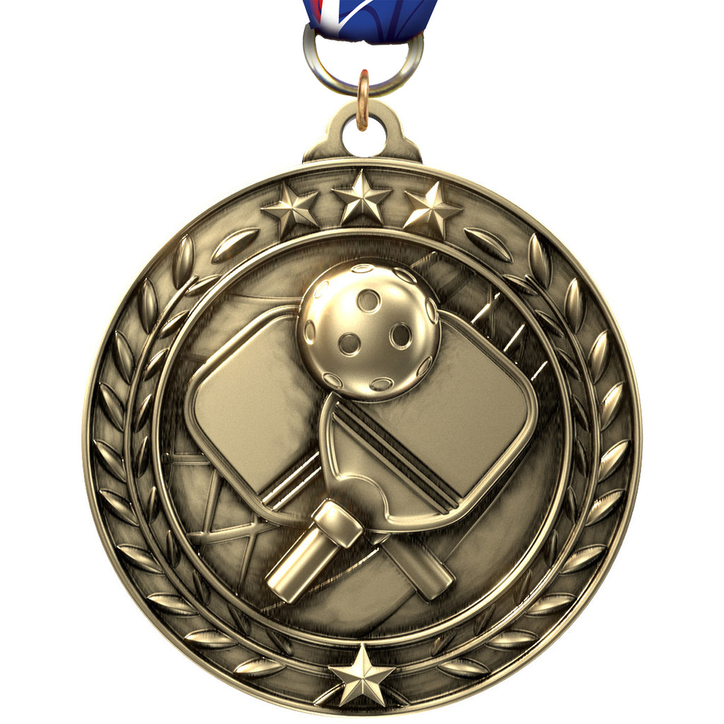 Pickleball Dimensional Medal - 2.75 inch [MSW2-PKLBL]