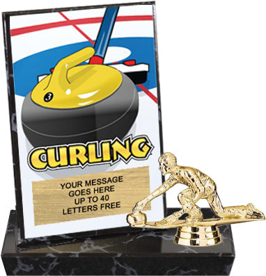 Curling Billboard Plaque [PBB6-CRL]