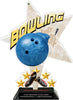 Bowling Shattered Star Colorix Acrylic Trophy- 10 inch [TACR10-STR-BW-Q]
