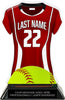 Softball Jersey Colorix-T Acrylic Trophy- Red [TACR7-JSY-SB-RED-Q]