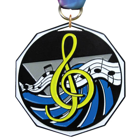 Music Decagon Painted Medal [MDCM2-MC]