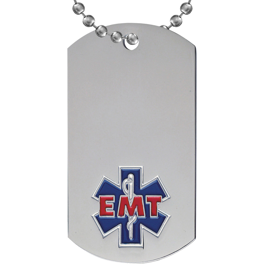 EMT Etched & Paint Filled Dog Tag [DTS-EMT]
