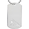 Lacrosse Etched & Paint Filled Dog Tag [DTS-LC]