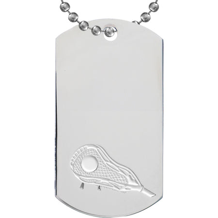 Lacrosse Etched & Paint Filled Dog Tag [DTS-LC]