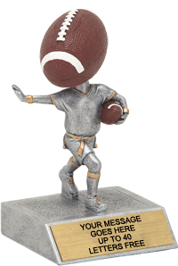 Flag Football Bobblehead 'Toon Resin Trophy [SBH-FLGFB]