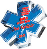 Star of Life Color EMS Clear Acrylic Block [AEMS-5-FC-Q]