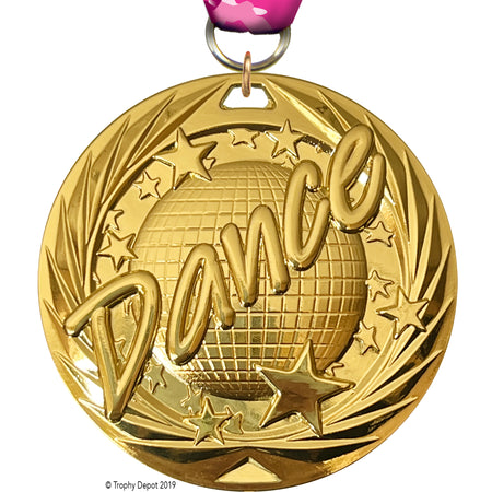Dance Mirror Ball 2.75 inch Blade 3D Diecast Medal [MBD2-DMBT]