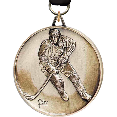 2.5 inch Premium Satin Finish Medal - Hockey [MF92-HK]