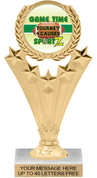 Custom 5 Star Wreath Insert Trophy [TXi-M501]