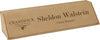Light Brown Leatherette Desk Wedge Nameplate - 8.75 inch [NPJLW-128]