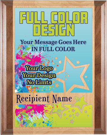 Alder Plus Full Color Plaque- 10.5x13 inch [PJAW-1013-FC]