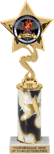 Star Color Insert Trophy w/ Column [Ti10-J06]