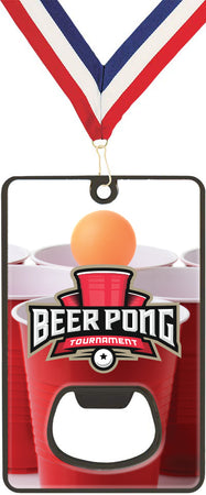 Bottle Opener with Magnetic Back- Beer Pong [MCAROP-BRPNG-1003]