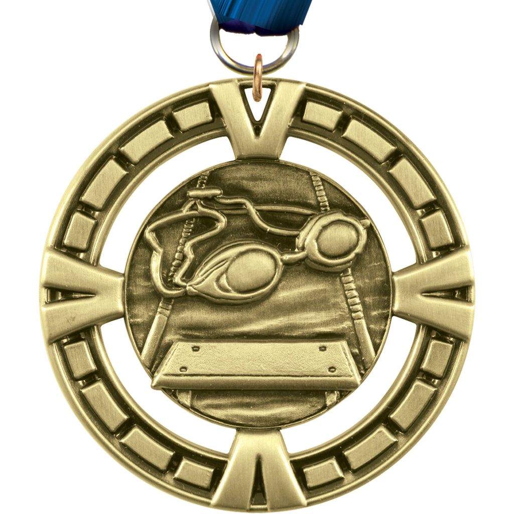2.5" Swimming Victory Medal [M4V25-SW]