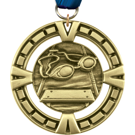 2.5" Swimming Victory Medal [M4V25-SW]