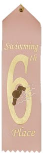 Swimming 6th Place Event Ribbon [R8SER-SW-6TH]