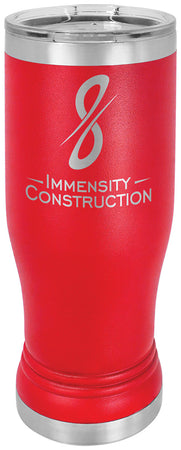 14 oz. Polar Camel Pilsner Tumbler w/Lid - Red [PCJ9-43]