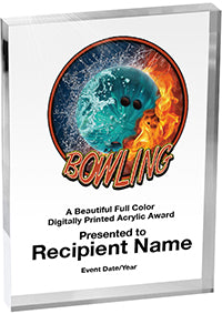 Bowling Vibrix Acrylic Award [A57BV-BW]