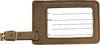 Dark Brown Leatherette Luggage Tag [LTJ-180]