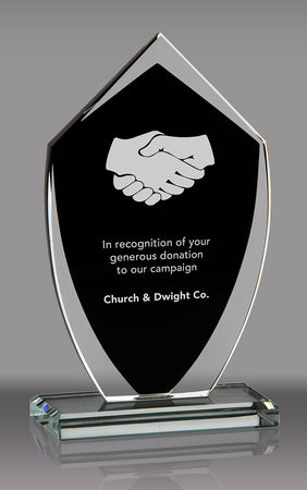 Shield Shaped Crystal Award- 9.25 inch [CSHSS-9]