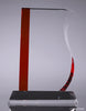 Red Wave Crystal Award - 8.5 inch [CM59RD-8]