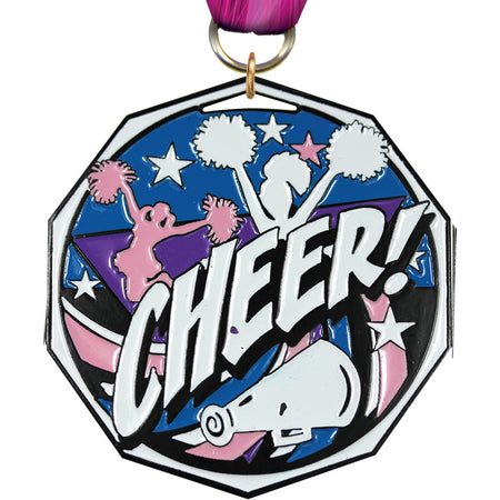 Cheer Decagon Painted Medal [MDCM2-CH]