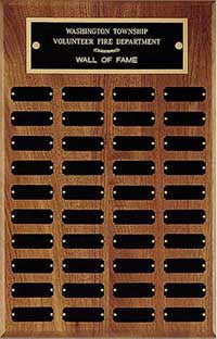 13"x20" Solid American Walnut 40 Plate Perpetual Plaque [TDP15]