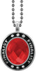 Ruby Gem Silver Finalist Charm [CSOV-FNL-STN-RED-S]
