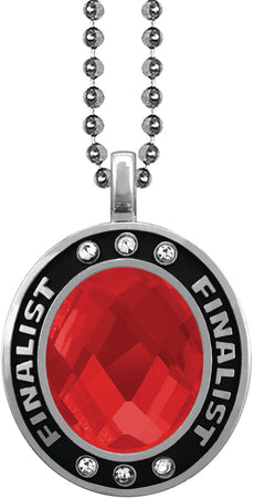 Ruby Gem Silver Finalist Charm [CSOV-FNL-STN-RED-S]