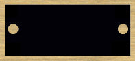7/8 x 2-3/4 inch Black Additional Roster Engraving Plate with Gold Bor ...
