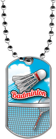 Badminton Dog Tags [DTLAM2-BDMTN]