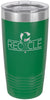 Polar Camel 20 oz. Ringneck Green Vacuum Insulated Tumbler w/Clear Lid [TVIJ215]