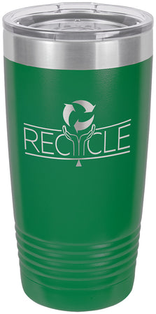 Polar Camel 20 oz. Ringneck Green Vacuum Insulated Tumbler w/Clear Lid [TVIJ215]