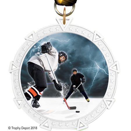 2.5" White Starforce Insert Medal - TD Exclusive! [M36STR-WHT]