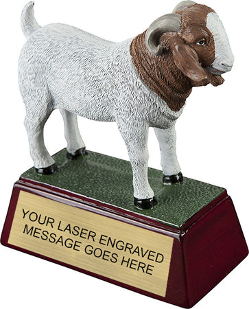 Goat Color Theme Resin Trophy [RCT4-GOAT]