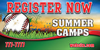 Baseball 3 x 6 Vinyl Banner- Sunset [VB-BS-SNT-36]