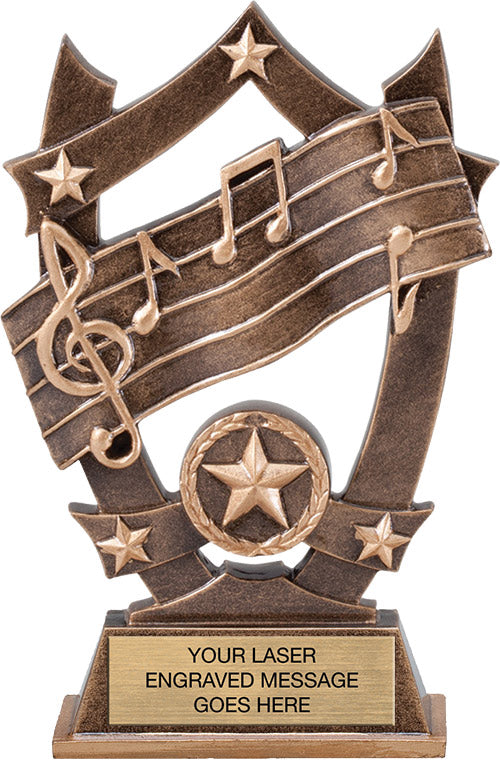 Music Arch Resin Trophy - 6.25"  [RMARC6-MC]