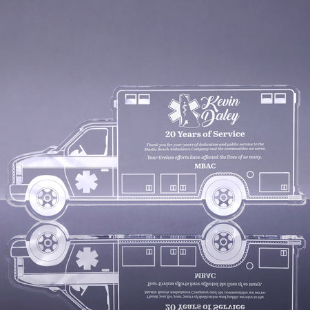 Ambulance Acrylic Award - 9.5 inch [AAMB759-Q]
