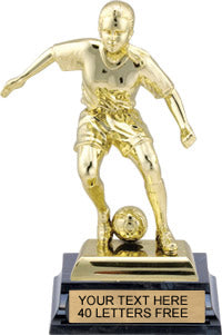Soccer Bright Gold Tone Figure - Female [TXBG-SCF]