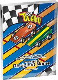 Derby Vibrix Acrylic Award [A57BV-PNWD]