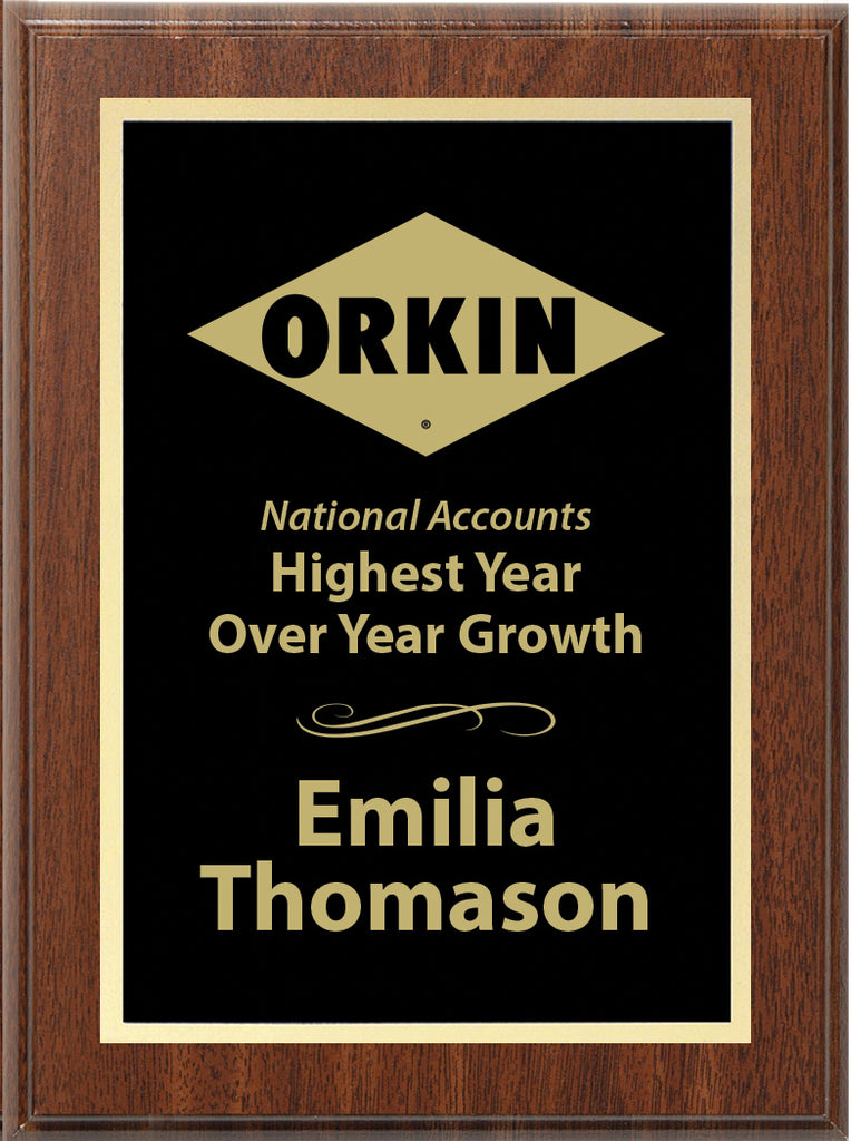 Engraved Full Plate Plaque - 9x12 inch [PM21-9X12]