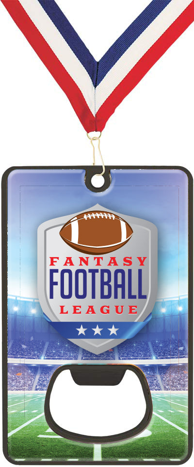 Bottle Opener with Magnetic Back- Fantasy Football [MCAROP-FFB-1008]