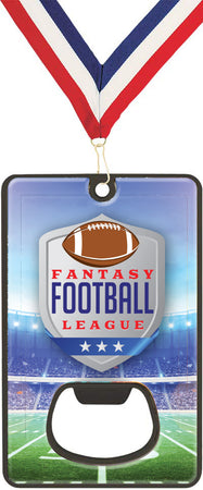 Bottle Opener with Magnetic Back- Fantasy Football [MCAROP-FFB-1008]