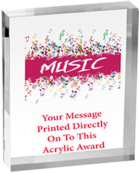 Music Vibrix Acrylic Award [ACB46V-MC]